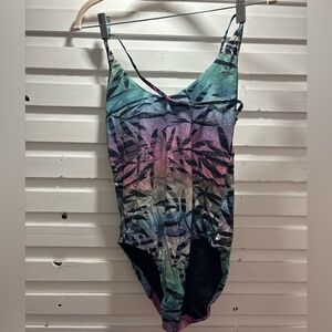 Pilyq Black and Teal Swimwear